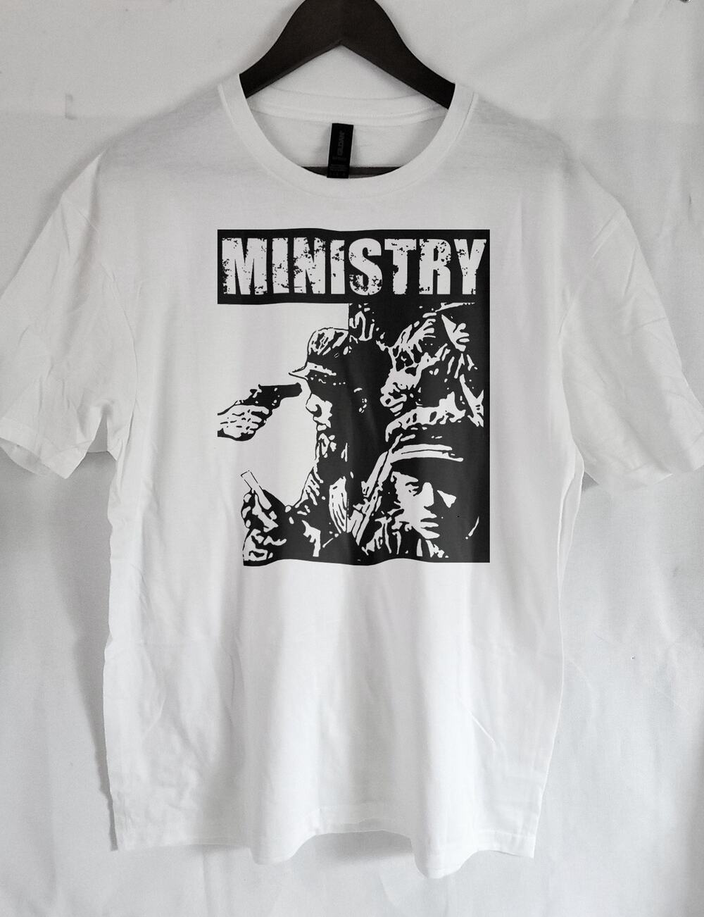 Ministry band t shirt Size Large White